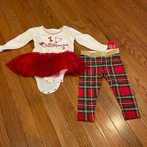 12 Mo 2 pc Christmas outfit
